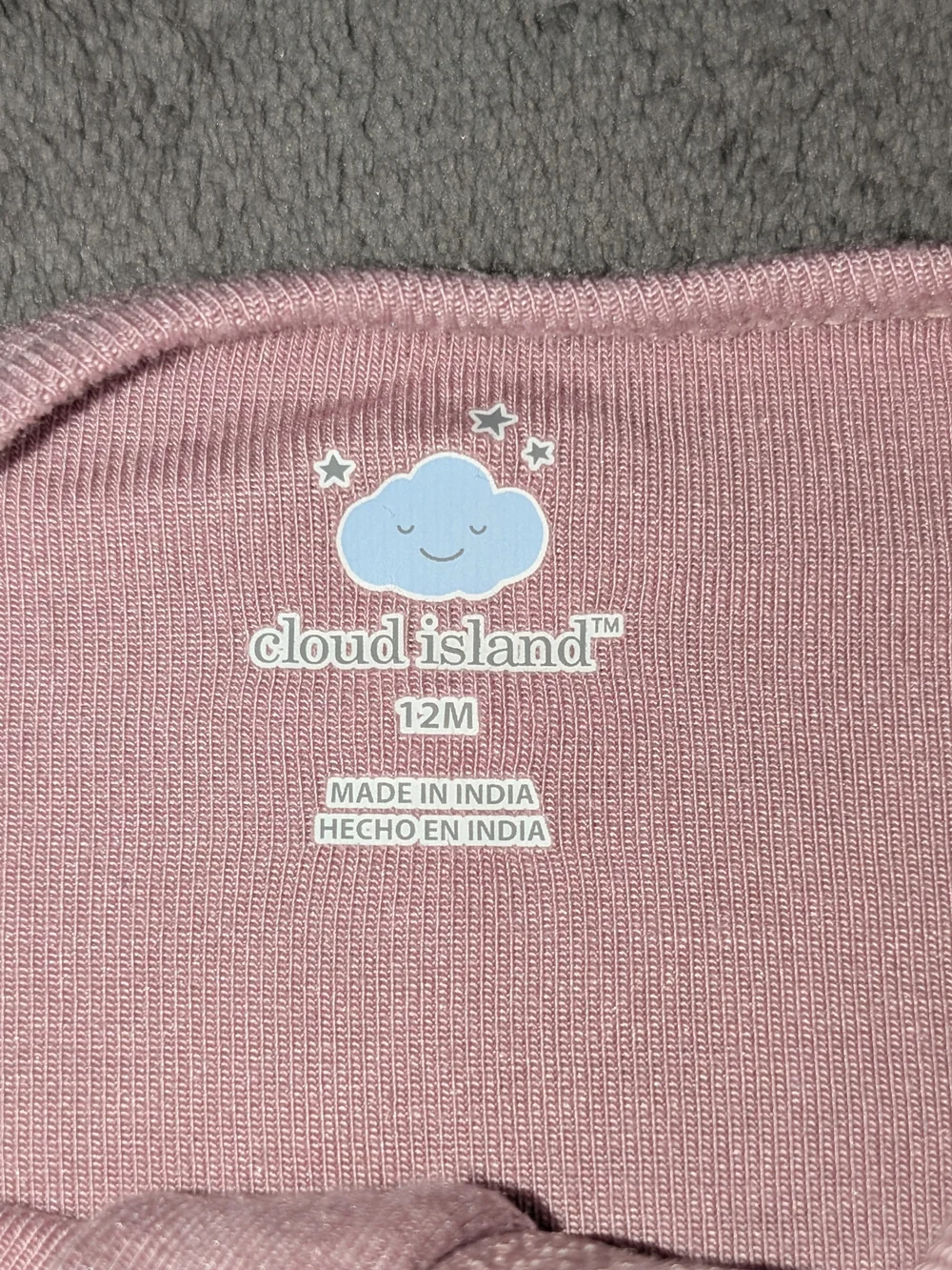 cloud island Pink And Purple Pajama Onesies
